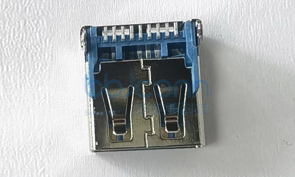 USB 3.0 AF 90度 后兩腳插 端子SMT L=14.45 