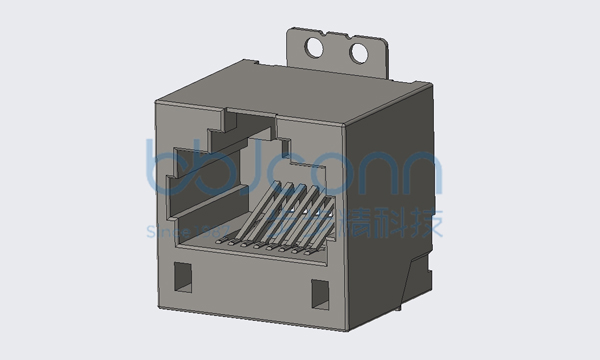 網(wǎng)絡接口 RJ45 1x1 8P8C 180度 短體 H=12.7 無燈 無彈 全塑 SMT LCP黑色 半金錫FU 貼麥拉 載帶